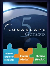 Nowa przeglądarka Lunascape Logo